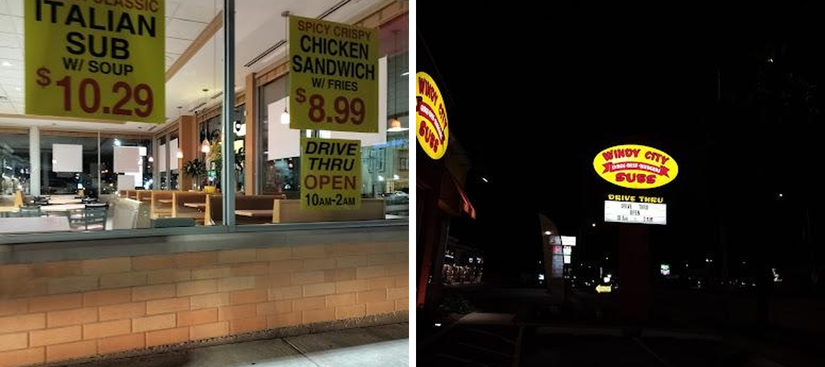 Windy City Subs Menu