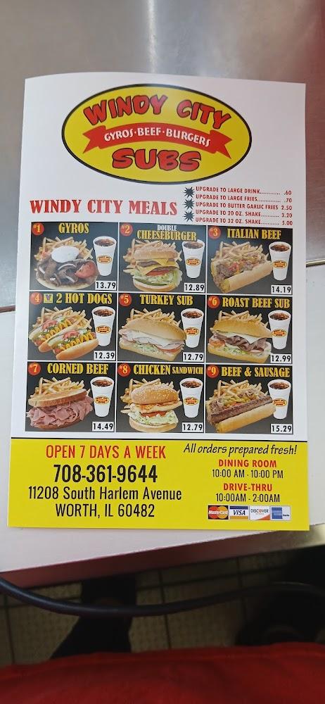 Windy City Subs Menu image 4